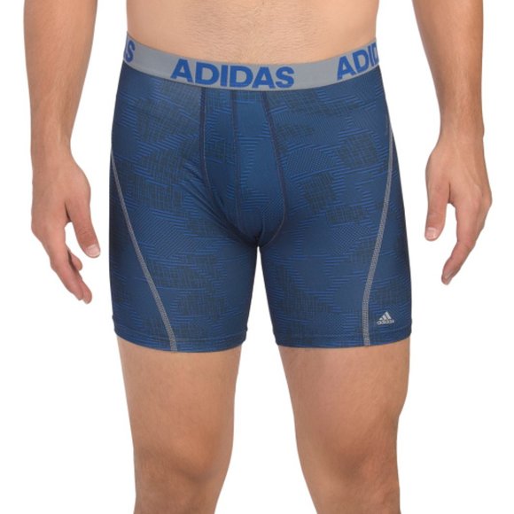 Adidas Men's Boxer Briefs 2 Pack L Camo Blue Grey - Picture 2 of 6